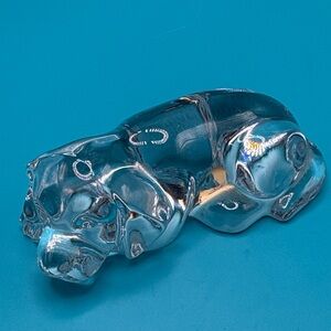 Princess House 24% Lead Crystal Glass Dog Figurine